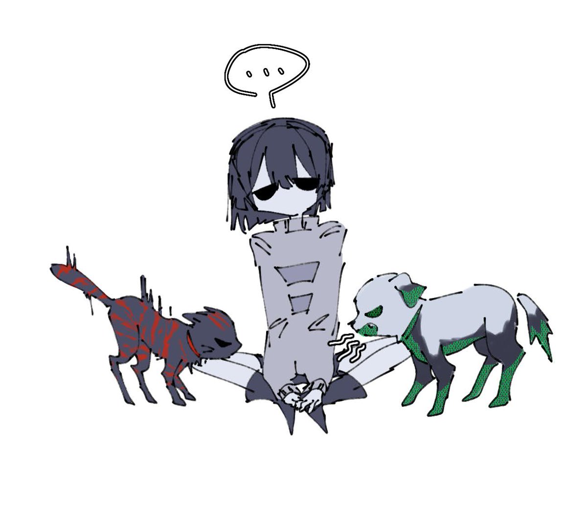 mocomira157246's tweet photo. 私が描くvssﾋｭﾏﾝｽﾞだ��たいこんな https://t.co/RTlHWHpwvQ
