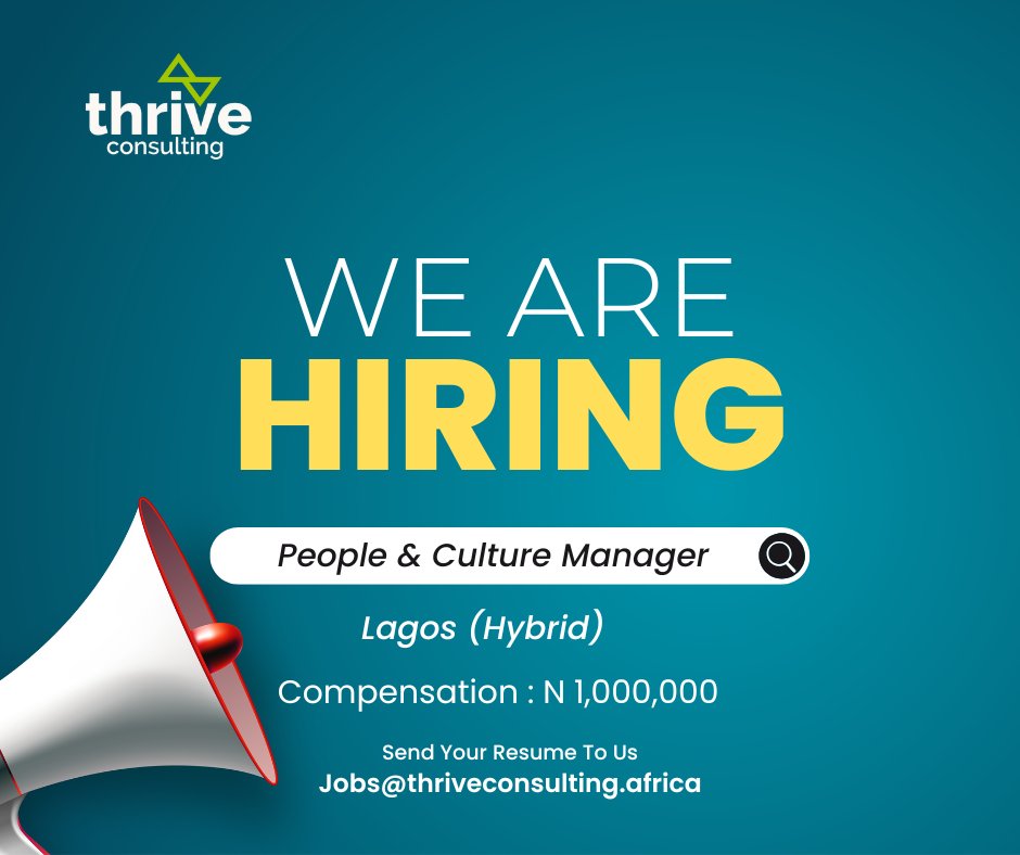 ThriveConsultA's tweet photo. We're hiring! Check out our latest job openings. #ThriveConsulting. #RevStarCommunity. #HIRINGNOW https://t.co/o21Id0l5ec