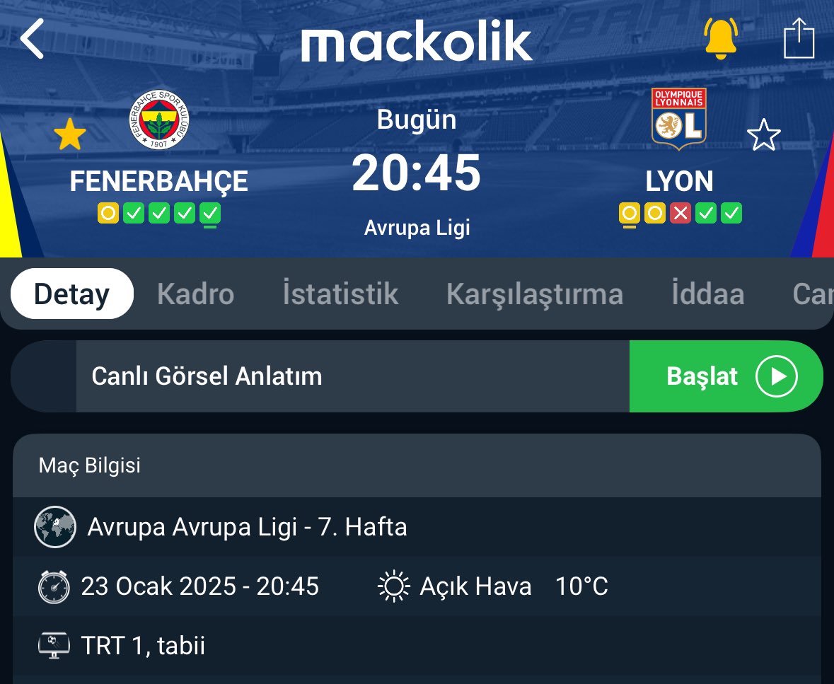 🏟️ Fenerbahçe - Lyon maçında doğru skor tahmini yapan,

5 Kişiye 200₺
3 Kişiyide 1 Aylık VİP hediye

➡️ Beğen
➡️ RT yap
➡️ Skor tahminini yoruma yaz

🚨 Şartları eksik yapanlar doğru tahmindede bulunsalar çekilişe katılamaz