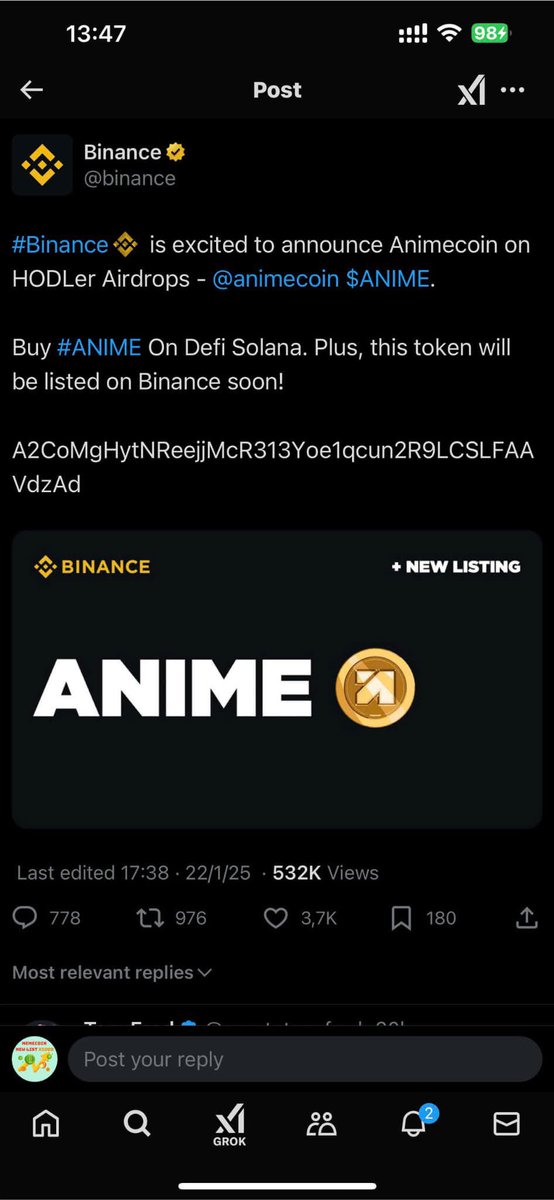 Memecoin New list X1000 tweet media