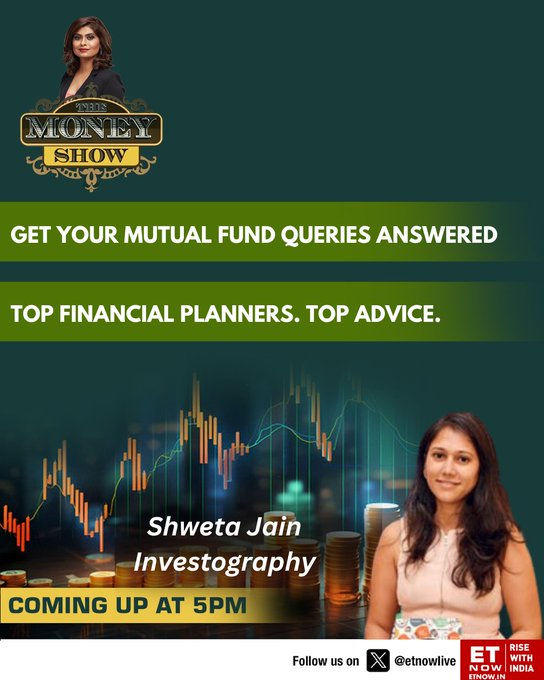 ET NOW (@etnowlive) on Twitter photo COMING UP @ 5 PM | The Money Show
Tune in to ET NOW as we discuss how to streamline your mutual fund portfolio with Shweta Jain of Investography.
<a href="/kavitath/">Kavita Thapliyal/рдХрд╡рд┐рддрд╛ рдердкрд▓рд┐рдпрд╛рд▓</a> | <a href="/shwetanjain/">ShwetaJain</a> COMING UP @ 5 PM | The Money Show
Tune in to ET NOW as we discuss how to streamline your mutual fund portfolio with Shweta Jain of Investography.
<a href="/kavitath/">Kavita Thapliyal/рдХрд╡рд┐рддрд╛ рдердкрд▓рд┐рдпрд╛рд▓</a> | <a href="/shwetanjain/">ShwetaJain</a>