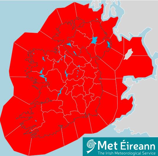 Storm Éowyn will be dangerous, damaging &amp; destructive. Please shelter in place during Red Weather Alerts. In an Orange Alert, the advice is to only travel if essential and shelter in place. Monitor met.ie for the latest warnings.