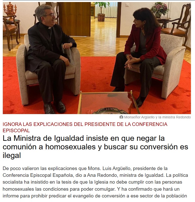 ¡No hay razones para quien no quiere entender! Cinco breves reflexiones:
1.- No creen en la libertad de la que hacían bandera antes de alcanzar el poder. Ahora se creen con la potestad de imponer por ley una “antropología de estado”, vulnerando el principio de libertad religiosa