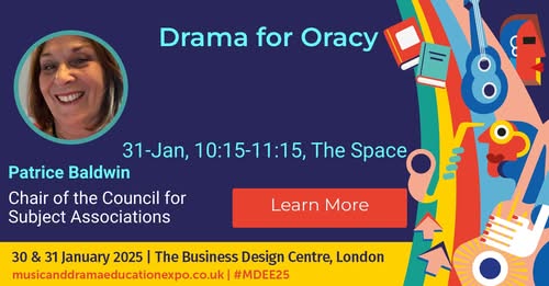 PatriceIDEA's tweet photo. Delighted to be giving a workshop at the 'Music and Drama Expo' in London on Friday 31st January (10.15 to 11.15am). See you there? https://t.co/eg0tuC5M5o