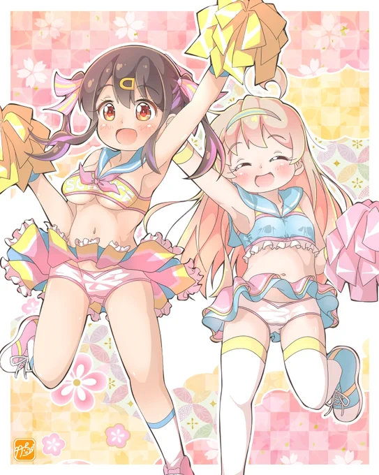 #このタグを見た人は黙ってチアガールを貼る #おにまいお絵描き 