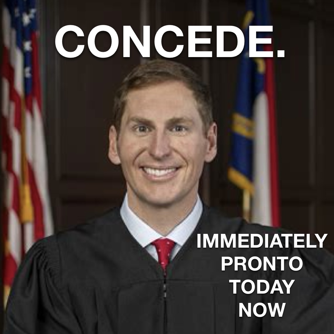 ENOUGH, Jefferson Griffin &amp; <a href="/NCGOP/">NCGOP</a>

<a href="/AllisonJRiggs/">Allison Riggs</a>  WON.