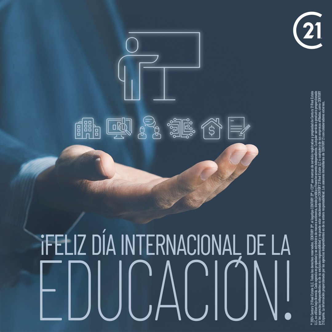 En la marca CENTURY 21, creemos que la educación es la clave para alcanzar el éxito. Por eso, ofrecemos un completo sistema formativo para los asesores, diseñado para prepararte y empoderarte 🏡💼

Si estás listo para dar el siguiente paso en tu carrera 👉 century21.es/unete-a-nosotr…