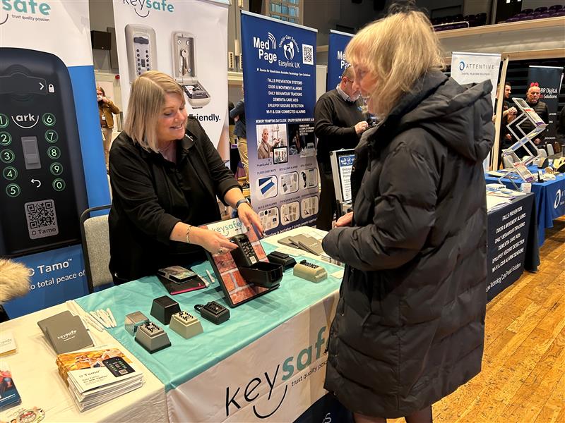 KeySafeUK's tweet photo. Nikki, our Strategic Care Account Manager, is at the UK Telehealthcare show today, showcasing our police preferred key safe solutions, offering reliable and safe access management for carers & emergency services alike.
#healthcare #telehealth #keysafes @ukthcnews https://t.co/v4nsJFreOU