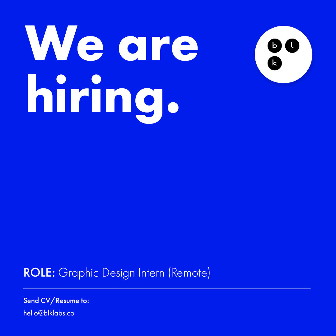 blk_labs's tweet image. This is a remote internship at BLK Labs. The Graphic Design Intern will be responsible for creating graphics, designing logos, branding, and editing images. The role will involve working on various projects to develop design solutions for web and digital products.