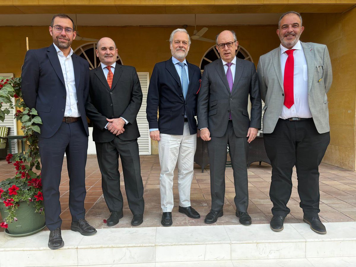 Ambassador Hevia received representatives from Typsa, one of Spain's oldest and most renowned companies operating in Saudi Arabia.

With decades of expertise in engineering &amp; consulting, Typsa has contributed significantly to the development of infrastructure projects in 🇸🇦