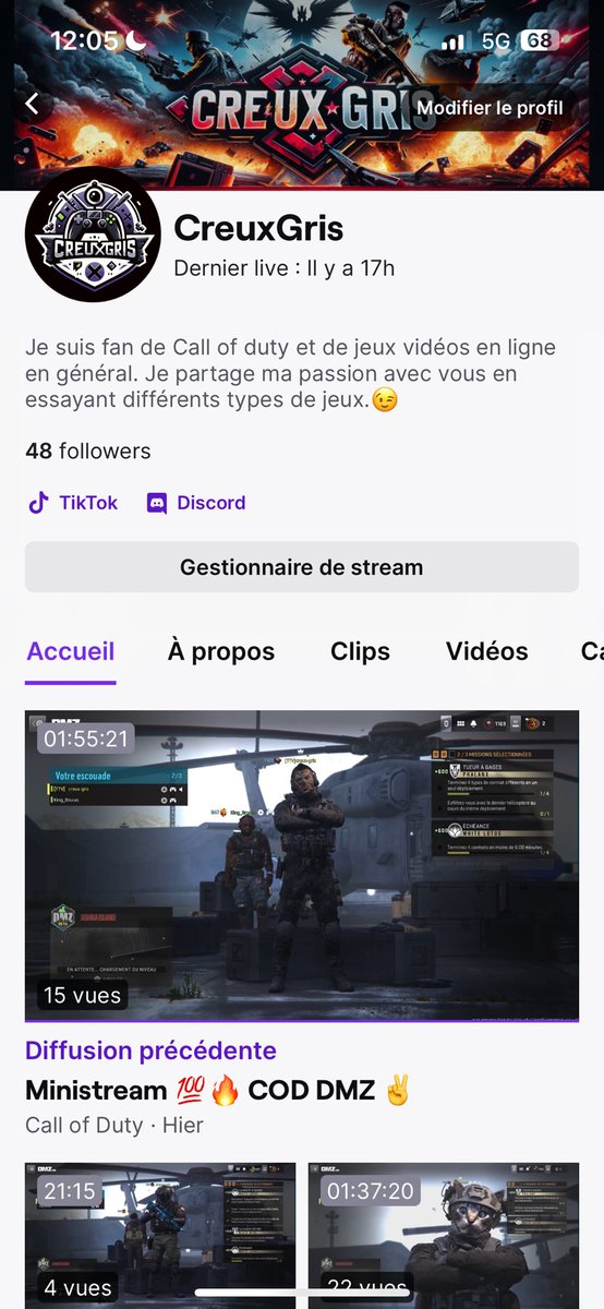 slad0701's tweet photo. https://t.co/qS2fMmNekW

Je stream 2 à 3 fois par semaine sur Call of duty DMZ(un extraction shooter super fun) et sur efootball(avec une équipe très sympa).
#petitstreamer #CallofDuty #twitch #eFootball2025 #eFootball https://t.co/MIdCAgaqH5