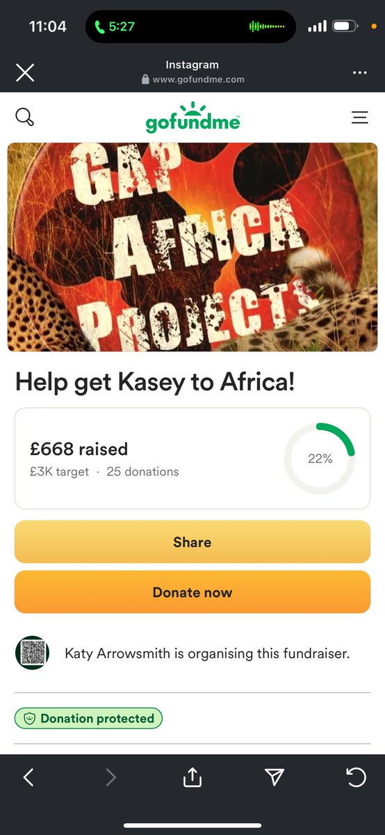 LouiseStallan's tweet photo. My niece Kasey has an amazing opportunity to experience volunteer work for 2 weeks in South Africa. As a family we are doing everything possible to raise money to make her dream a reality! Please donate or even share this post 🥰 

https://t.co/HmxRXas35J  
#makingdreamscometrue https://t.co/iFEPnj5gR0