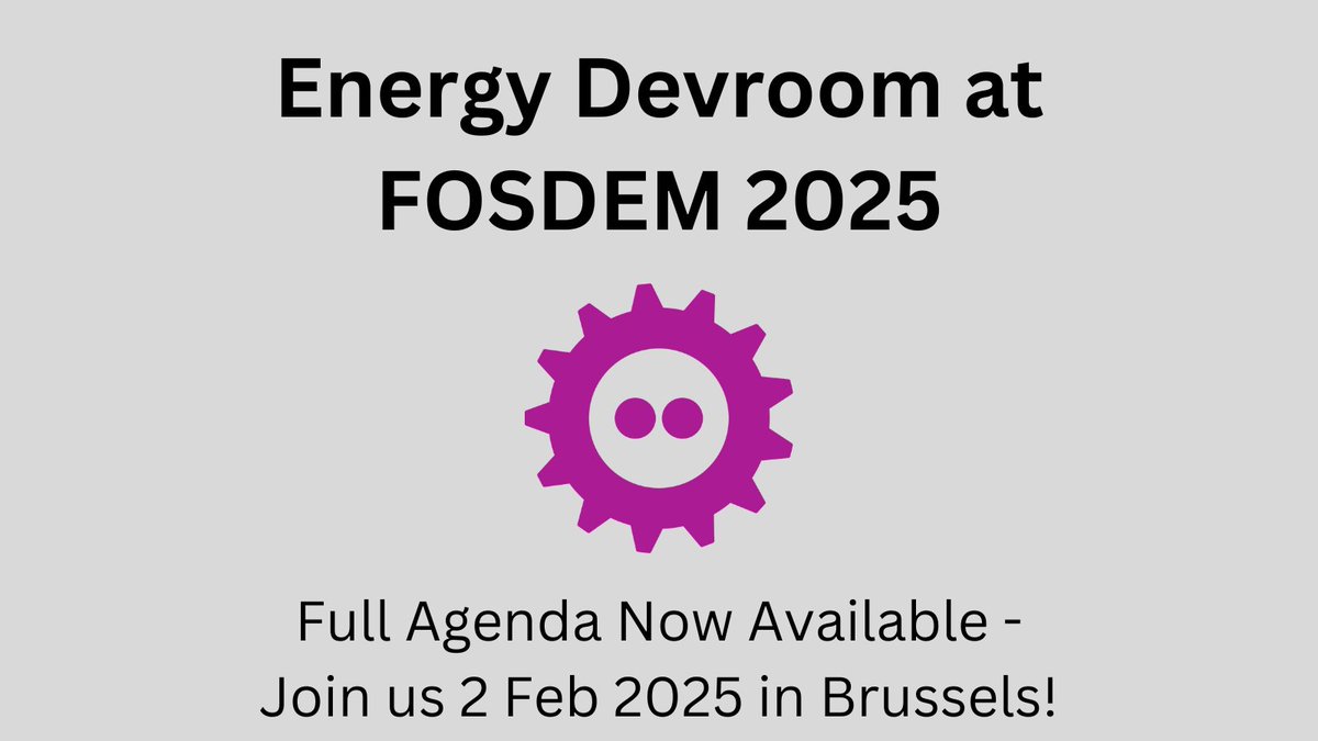 Members of the LF Energy community came together once again to organize the Energy Devroom at FOSDEM 2025 on Feb 2. Check out the amazing lineup of sessions and join us in Brussels for free: hubs.la/Q02_L7MX0

#lfenergy #fosdem #fosdem2025 #energy #opensource #foss
