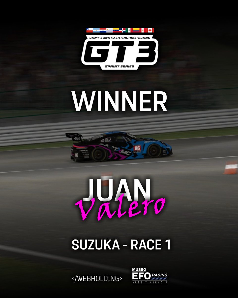 Juan Valero se llevó la victoria de la primera carrera para SART!