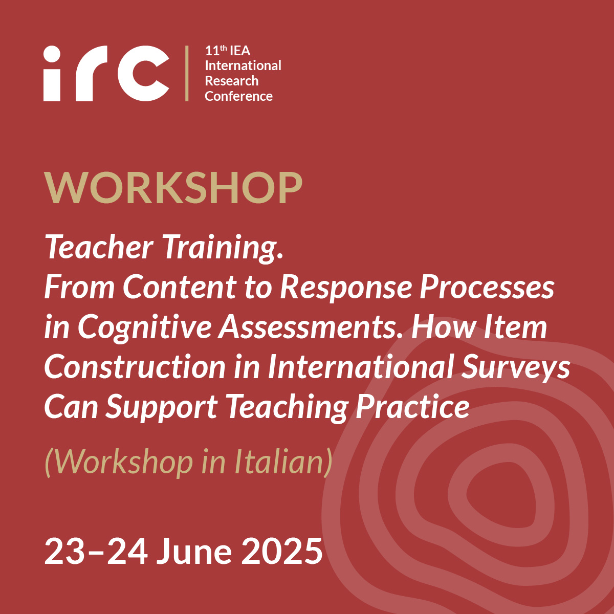 iea_education's tweet photo. ๐ The pre-conference #IEAIRC workshops take place in Rome from 23โ24 June 2025 and provide a practical approach on working with #LSAE and secondary analyses of IEA data for international researchers.
Learn more๐ https://t.co/0uT7ByxePm
#IEAIRC2025 #edchat #EdResearch https://t.co/j5gxNOW0yL
