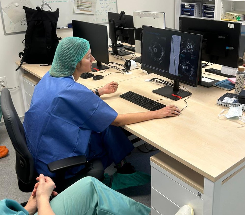 MercElectromed's tweet image. Ayer tuvimos el placer de participar en la sesión clínica sobre los beneficios del uso de IVUS en procedimientos endovasculares impartida por la Dra. Mireia Teixidor en el @parctauli.

#IVUS #ACIST #HDI #RadiologíaVascularIntervencionista #RVI @SERVEISoc