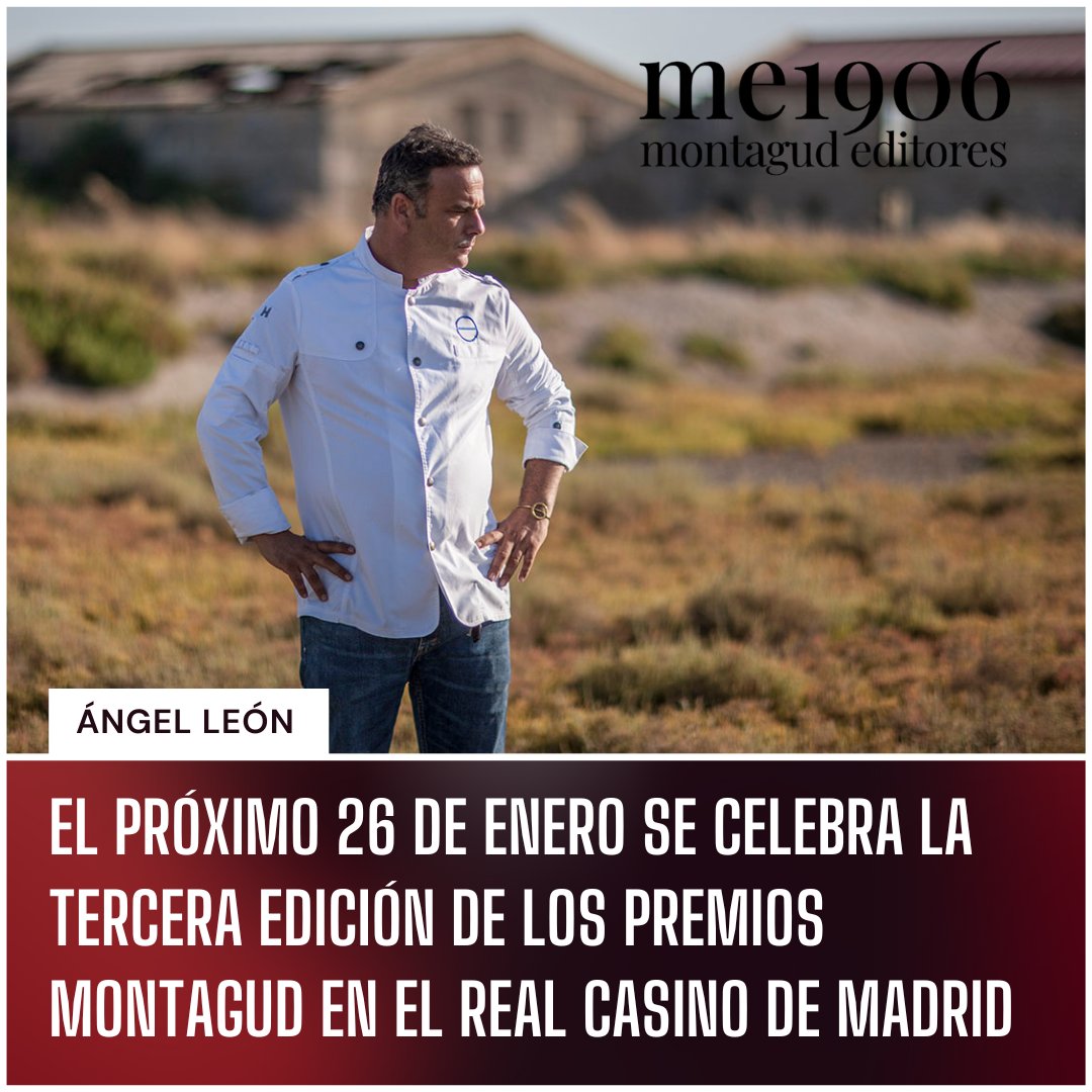 El próximo 26 de enero celebra la tercera edición de los 𝗣𝗿𝗲𝗺𝗶𝗼𝘀 𝗠𝗼𝗻𝘁𝗮𝗴𝘂𝗱 𝗲𝗻 𝗲𝗹 𝗥𝗲𝗮𝗹 𝗖𝗮𝘀𝗶𝗻𝗼 𝗱𝗲 𝗠𝗮𝗱𝗿𝗶𝗱. El acontecimiento acogerá a los chefs más importantes del panorama gastronómico nacional e internacional.