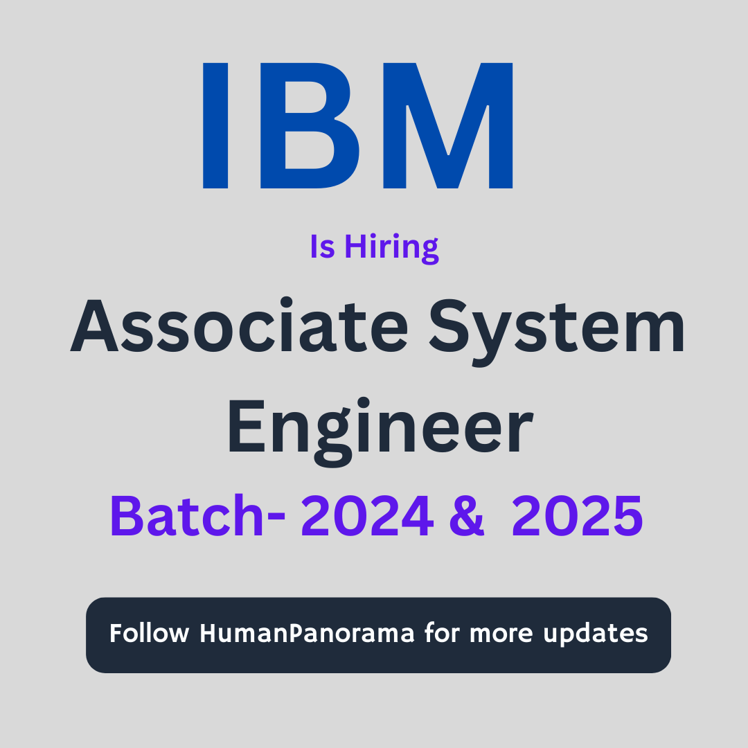 HumanPanorama's tweet photo. IBM Bulk Hiring Associate Systems Engineer
Batch: 2024 &amp; 2025
Salary: 5 - 8 LPA (Expected)
Location: PAN India

#techcareer #Fintech #Innovation  #JobOpportunity  #Job  #jobsearch  #hiring  #hiring #jobseekers  #jobsearching #frontenddeveloper #FrontEnd  #hiring  #freshers https://t.co/uagAvyfhqA