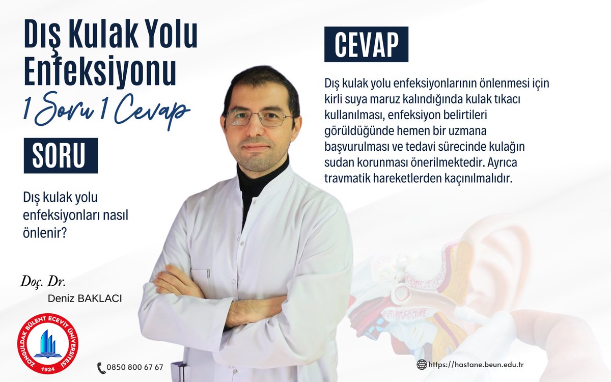 Dış Kulak Yolu Enfeksiyonu
#zbeuhastanesi
