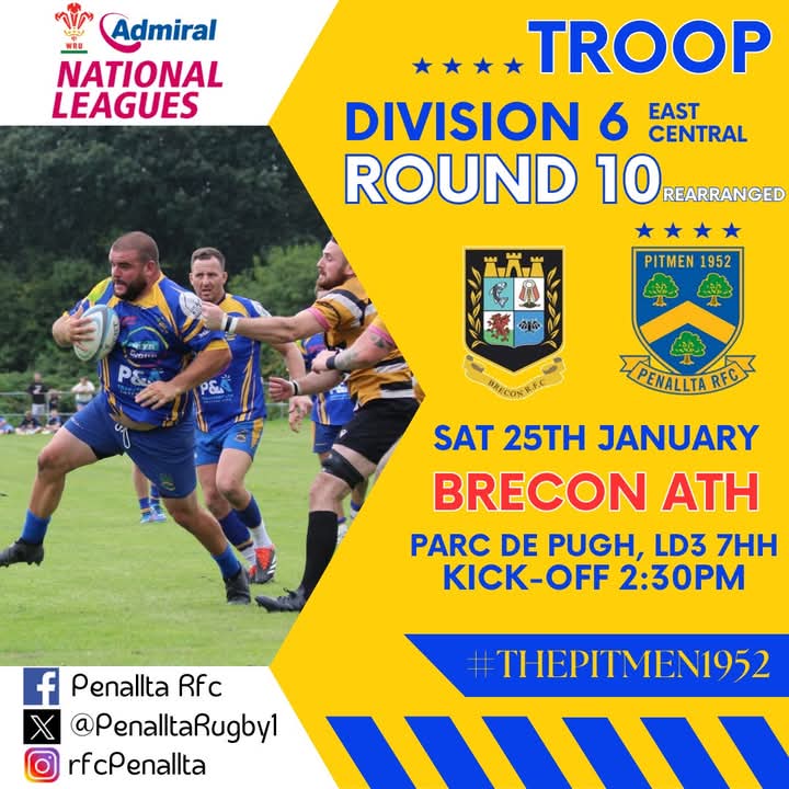Penallta RFC (@penalltarugby1) on Twitter photo Your senior fixtures for this weekend... Go well lads! ππ
<a href="/rumney_rfc/">Rumney RFC</a>
<a href="/BRECONRFC/">BRECON RFC</a>
#thepitmen1952 Your senior fixtures for this weekend... Go well lads! ππ
<a href="/rumney_rfc/">Rumney RFC</a>
<a href="/BRECONRFC/">BRECON RFC</a>
#thepitmen1952