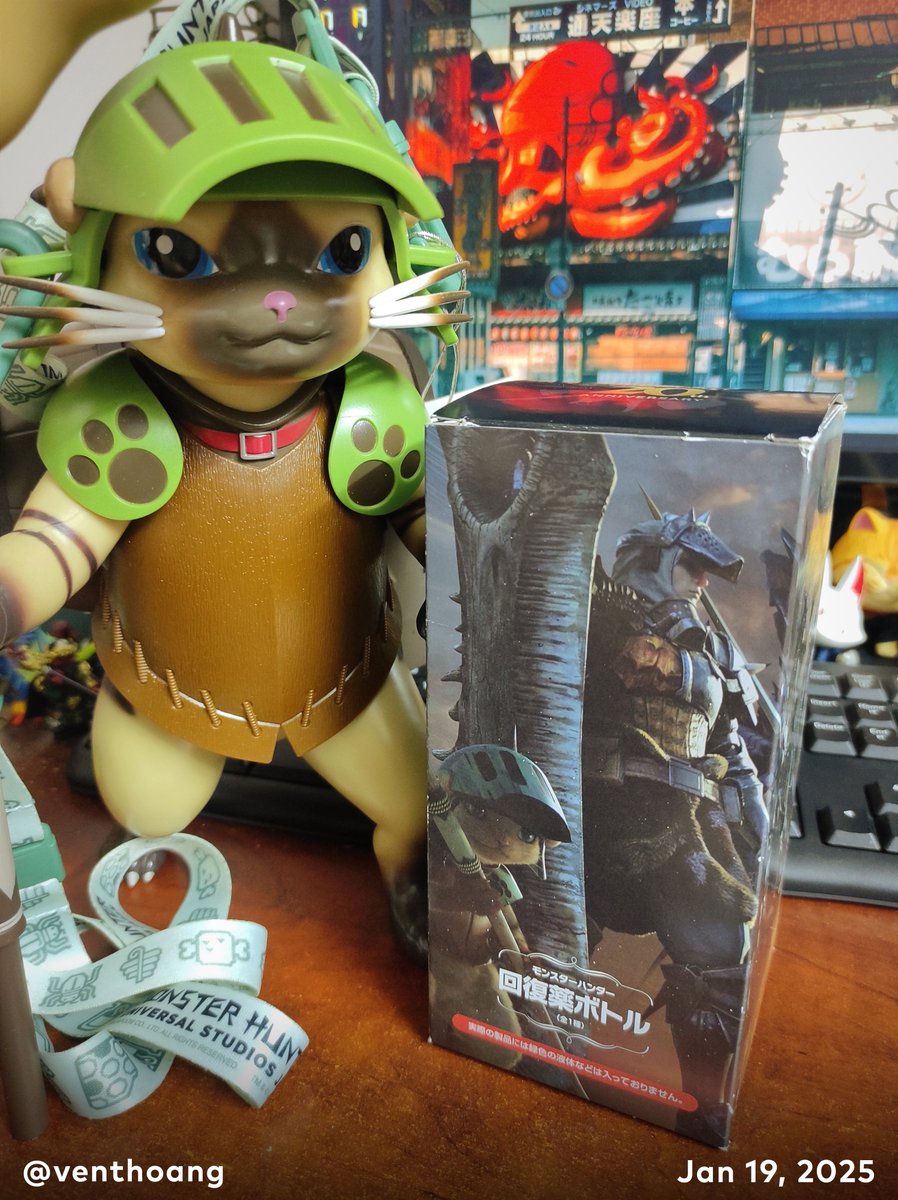 VentHoang's tweet photo. Monster Hunter 20th Anniversary - Recovery Potion Bottle

モンスターハンター 回復薬ボトル

#MonsterHunter #モンスターハンター #回復薬ボトル #MegaPotion #回復薬グレート #CAPCOM #Airou #Felyne #Palico #アイルー #Melynx #メラルー https://t.co/xqvvHVVdc8