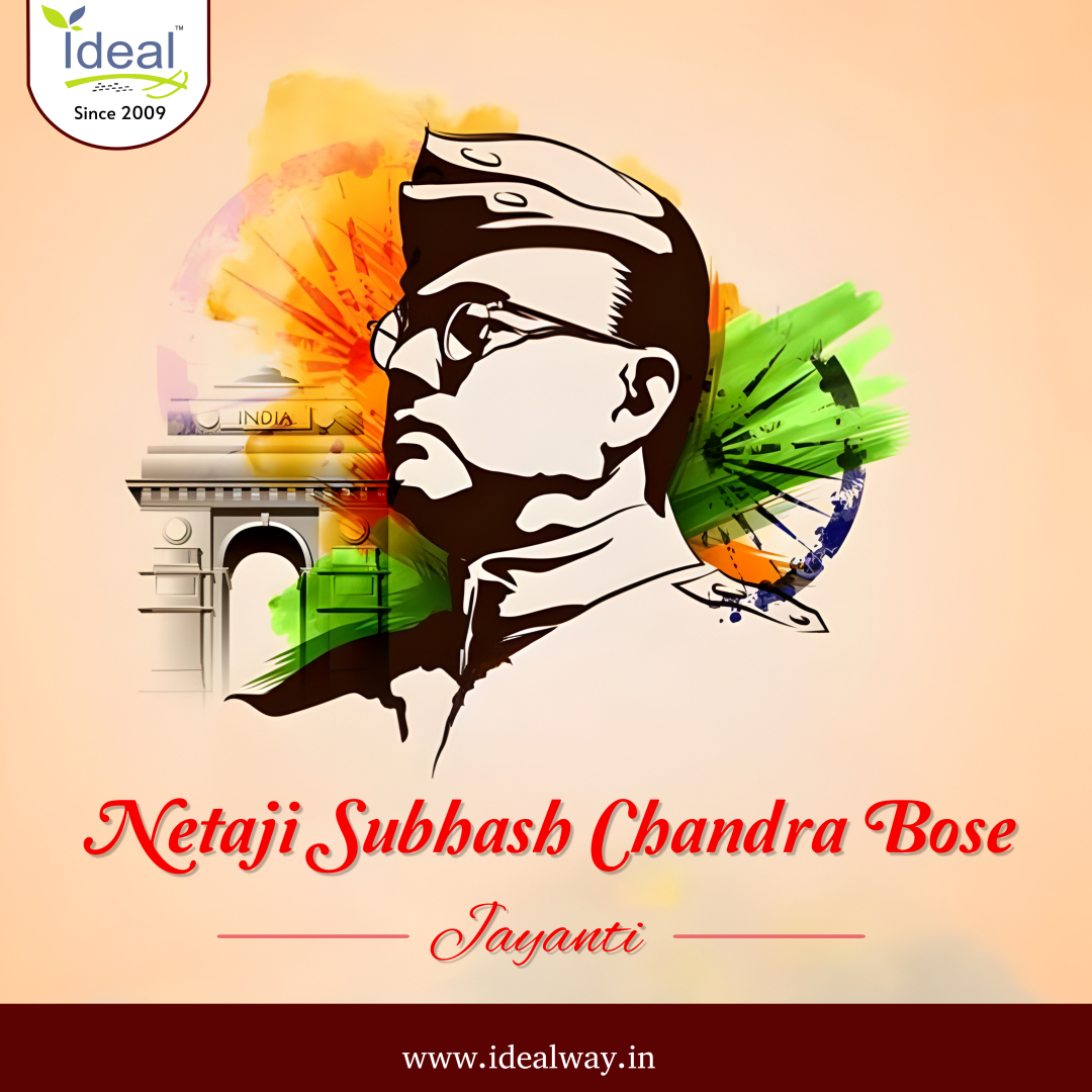 IdealWay_in's tweet photo. "Happy Netaji Subhash Chandra Bose Jayanti! May his spirit continue to guide and motivate us toward a better future." #IdealWay https://t.co/Jn28No0WjE