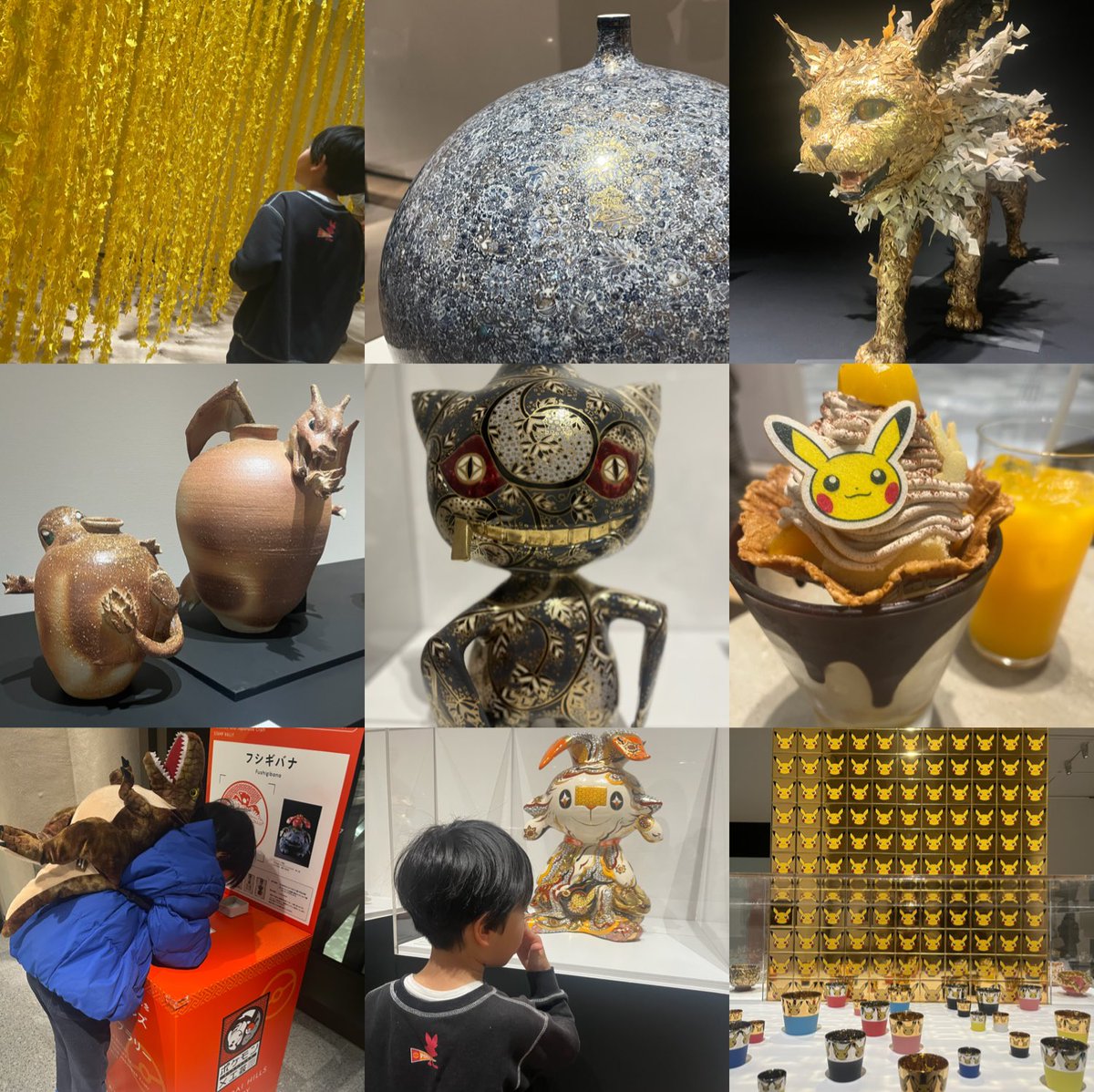 mb_calligraphy's tweet photo. 昨日 #ポケモン工芸展 で買ったポストカードを半分こして、息子と思い出コラージュ✂️
私の #トラベラーズノート と、息子の #Umedanote をつなげるとギャラドスが完成🙌
息子はこの後何ページにも渡ってスタンプラリー記録をしてある📖
文章思いつかず基本無言コラージュです🤫笑 https://t.co/prE7Pqmc21