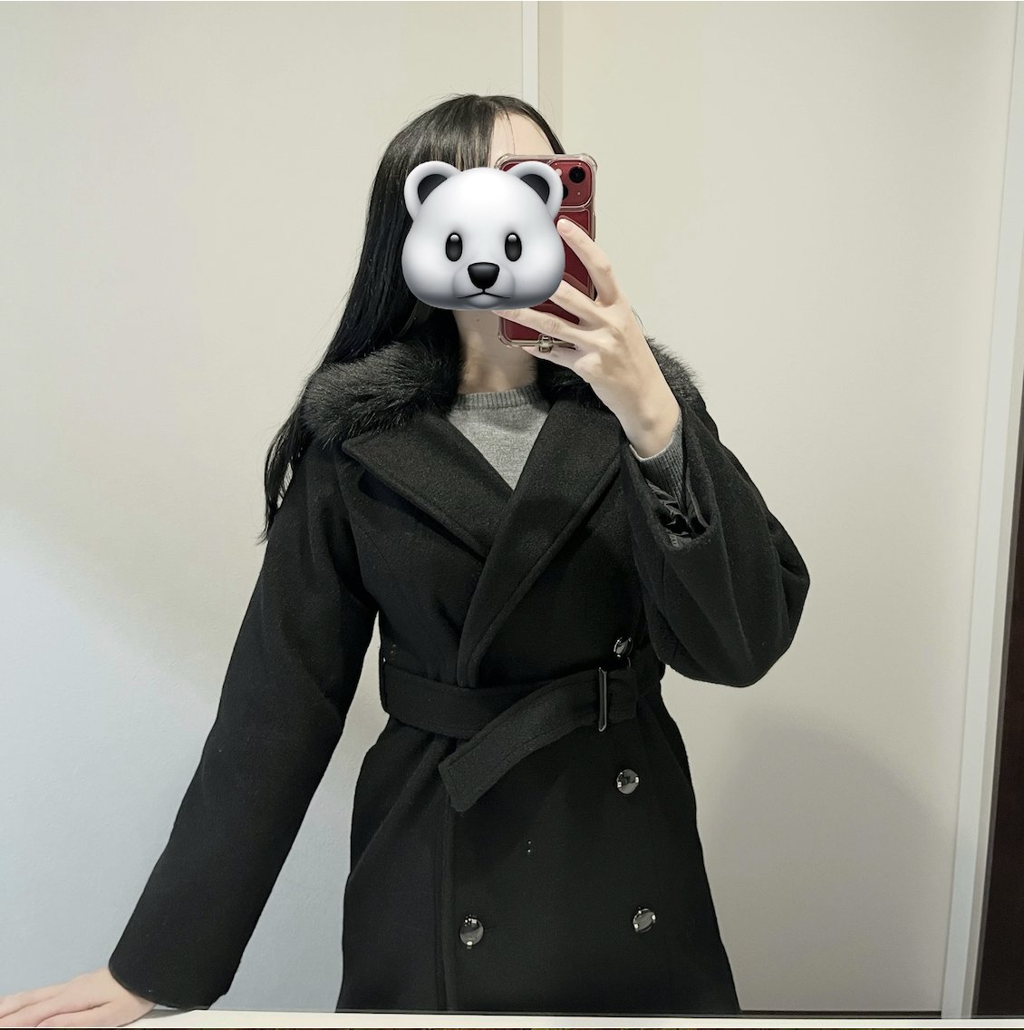 三上悠亜さん着用のGRLアウター、シルエットが綺麗すぎて細見えするの