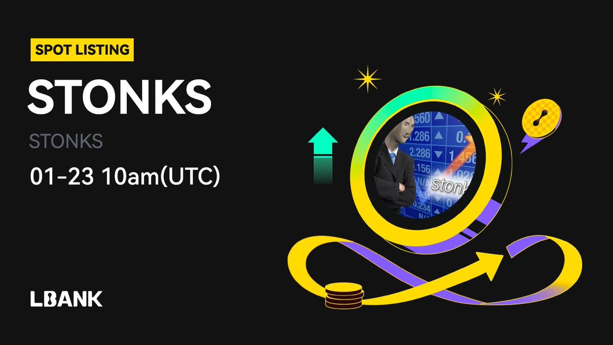 The $STONKS journey just took a massive leap forward with its listing on <a href="/LBank_Exchange/">LBank.com</a> 

This move has created buzz across the community, and the anticipation for upcoming developments is stronger than ever.

Details: is.gd/9K0phg

#LBank #LBankAngel