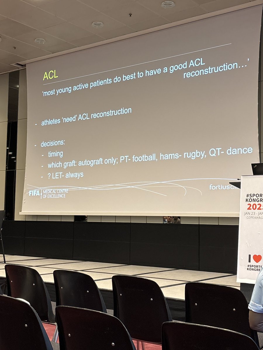 mbianchi_physio's tweet image. Why use LET in pro sport ACLR.
Graft selection has to based on patient sport, history and characteristics
#sportkongres2025