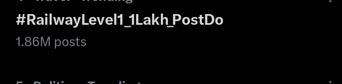 Chandan43389422's tweet photo. #RailwayLevel1_1Lakh_PostDo https://t.co/LUqB5KbMd7