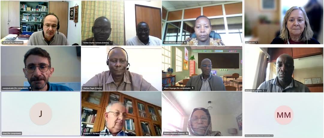 Online meeting of the coordinators of the 8 universities involved in the Erasmus project Enhancing Higher Education e-learning structures and modules in conflict regions of East Africa