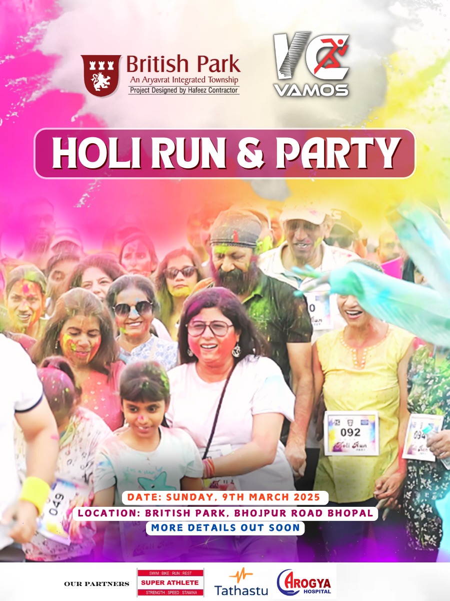 BritishPark_'s tweet photo. Join us for the Holi Run Celebration at British Park, Bhopal, on March 9th! Get ready to embrace the vibrant festival of colors! 🎉
Details:
Date: March 9, 2025
Venue: British Park, Bhopal
Timing: To be announced soon! https://t.co/MV4wUrkMpt