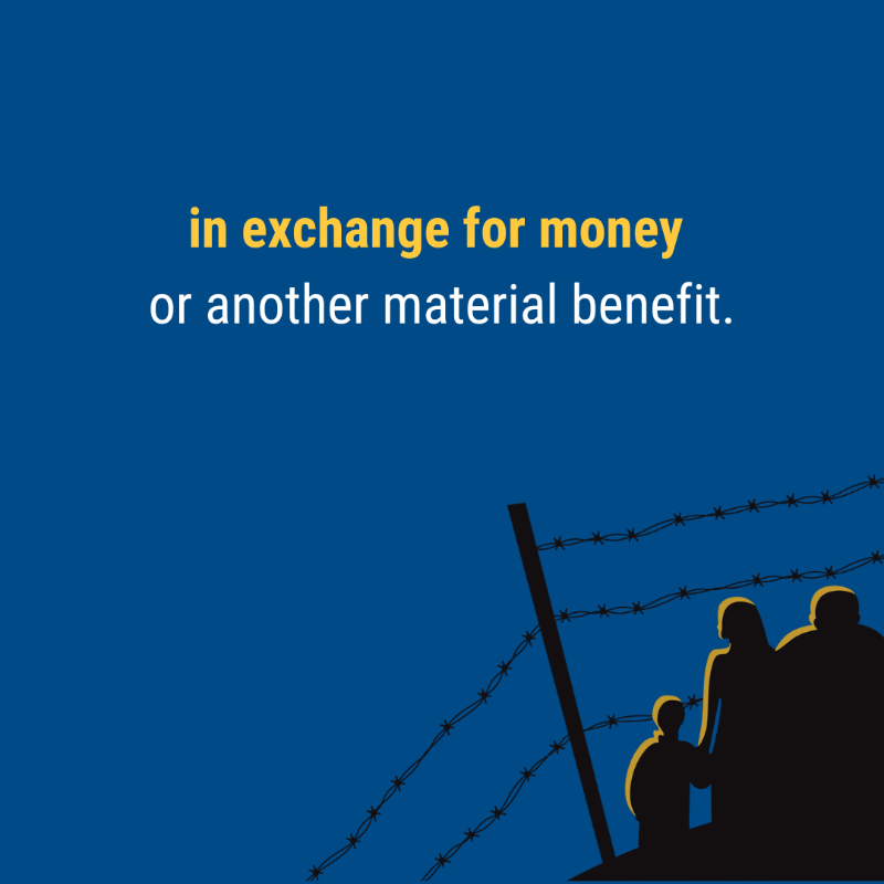 UNODC_OrgCrime's tweet photo. Irregular migration and migrant smuggling are not the same thing.

But what's the difference? 

Click here to learn more 👇