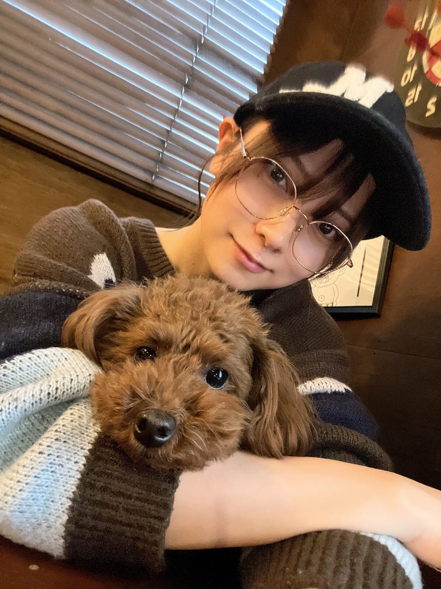 nashiko_cos's tweet photo. 犬とお茶した 
こいつ膝の上乗せないとうるさい🐶 https://t.co/UrNblRHP9U