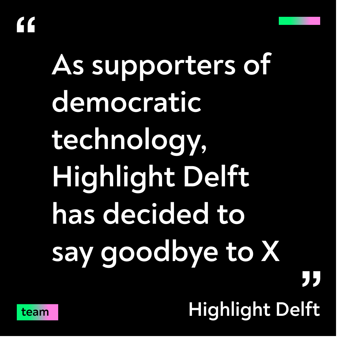 Highlight Delft tweet media