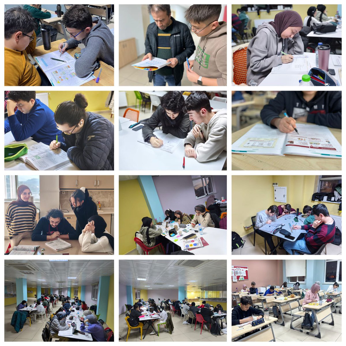 rteprojeihl's tweet photo. Ara Tatil Ders Çalışma Kampımız 183 öğrencimiz ile başladı.. Allah çalışana karşılığını verecektir. Tatil günü rahatından vazgeçip ders çalışmaya gelen öğrencilerimize ve onlara destek olan öğretmenlerimize teşekkür ederiz..
@meb_dinogretimi 
#yks2025
#lgs2025
#rteprojeihlailesi https://t.co/cx8r2x8k3m