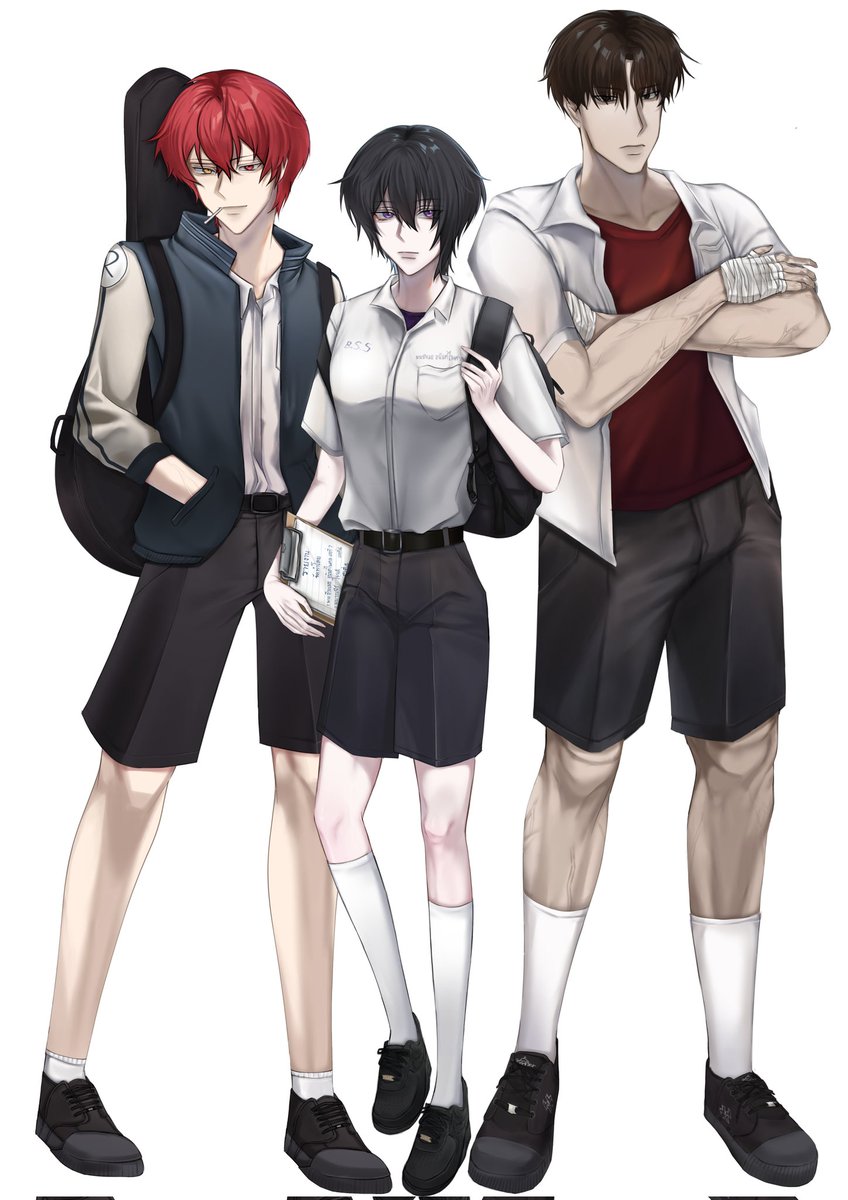 Ruikun017's tweet photo. CHARACTER SHEET OC 3หนุ่ม หลังจากห่างหายไปนานมากก 
#characterdesign #charactersheet #myOC  #myart https://t.co/7BF8WEkZgB