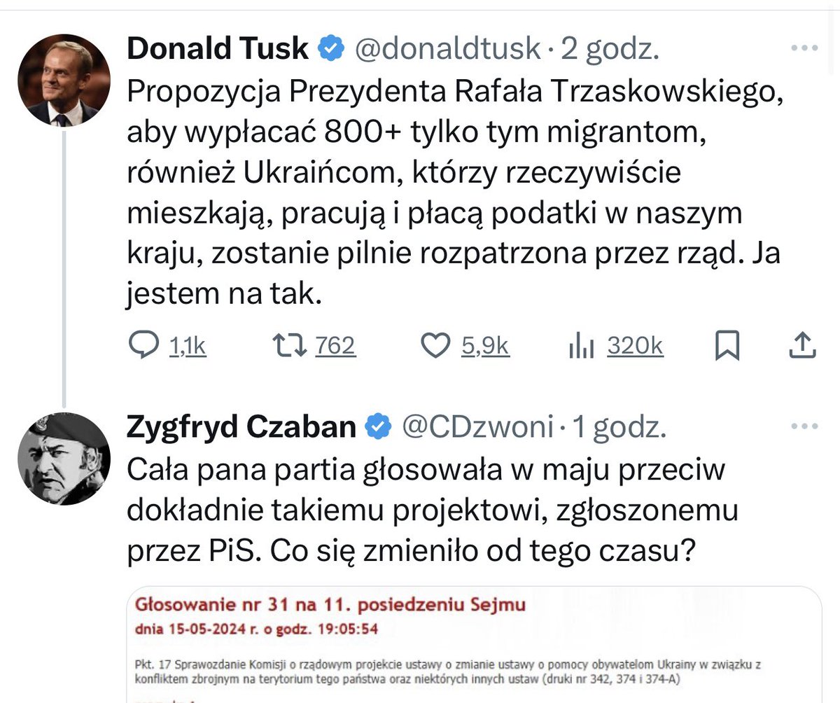 Który Tusk jest prawdziwy?