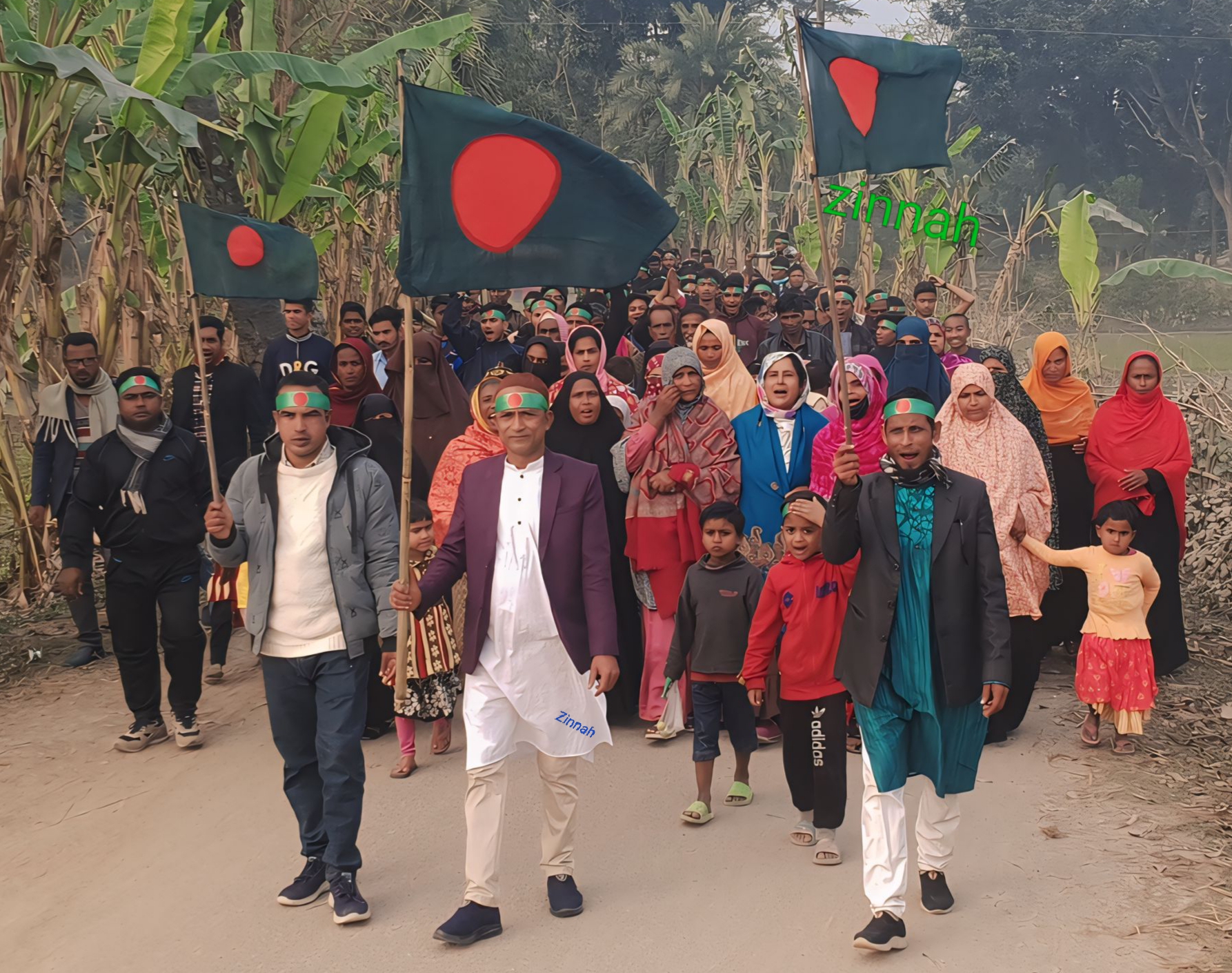 চরপাকেরদহের ৪ নং ওয়ার্ড বিএনপির সম্মেলনে সভাপতি প্রার্থী আনোয়ারের নেতৃত্বে মিছিল