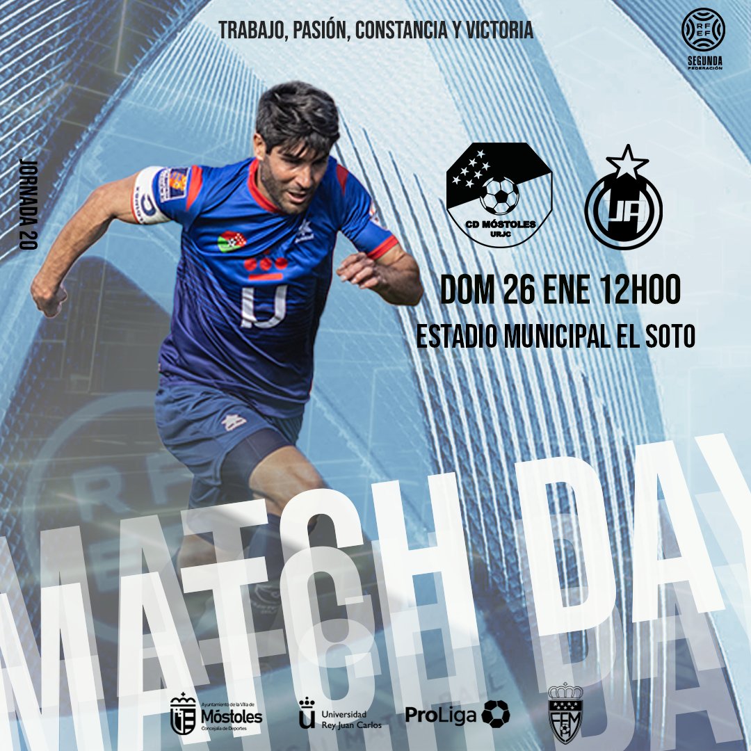 CDMostoles's tweet photo. PRÓXIMO PARTIDO ‼️

🏆 Jornada 20
🆚 @UnionAdarve 
🏟️ El Soto    
🕛 12.00 horas    
🎟️General: 15€. Socios Unión Adarve: 10€ 
🔗VENTA ON LINE: 𝑈𝑛𝑖𝑐𝑎𝑚𝑒𝑛𝑡𝑒 𝑒𝑛𝑡𝑟𝑎𝑑𝑎 𝑔𝑒𝑛𝑒𝑟𝑎𝑙
https://t.co/Y4YRC9yFj1

#VamosMiMóstoles 🔵 https://t.co/WJIkz6Uuwq