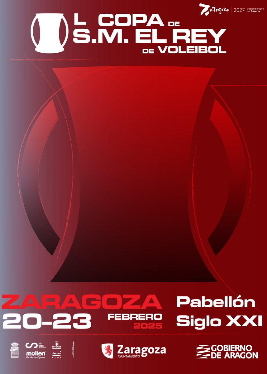 Copa del Rey de 2025-

Dentro de un mes, el 23 de febrero, se juega la final en Zaragoza. Serán cinco partidos para los que se pueden comprar abono o entradas.

El <a href="/cdcisnerosalter/">cdcisnerosalter</a>, rival amarillo en los cuartos (viernes, 21).

Todos los detalles, en rfevb.com/copa-de-sm-el-…