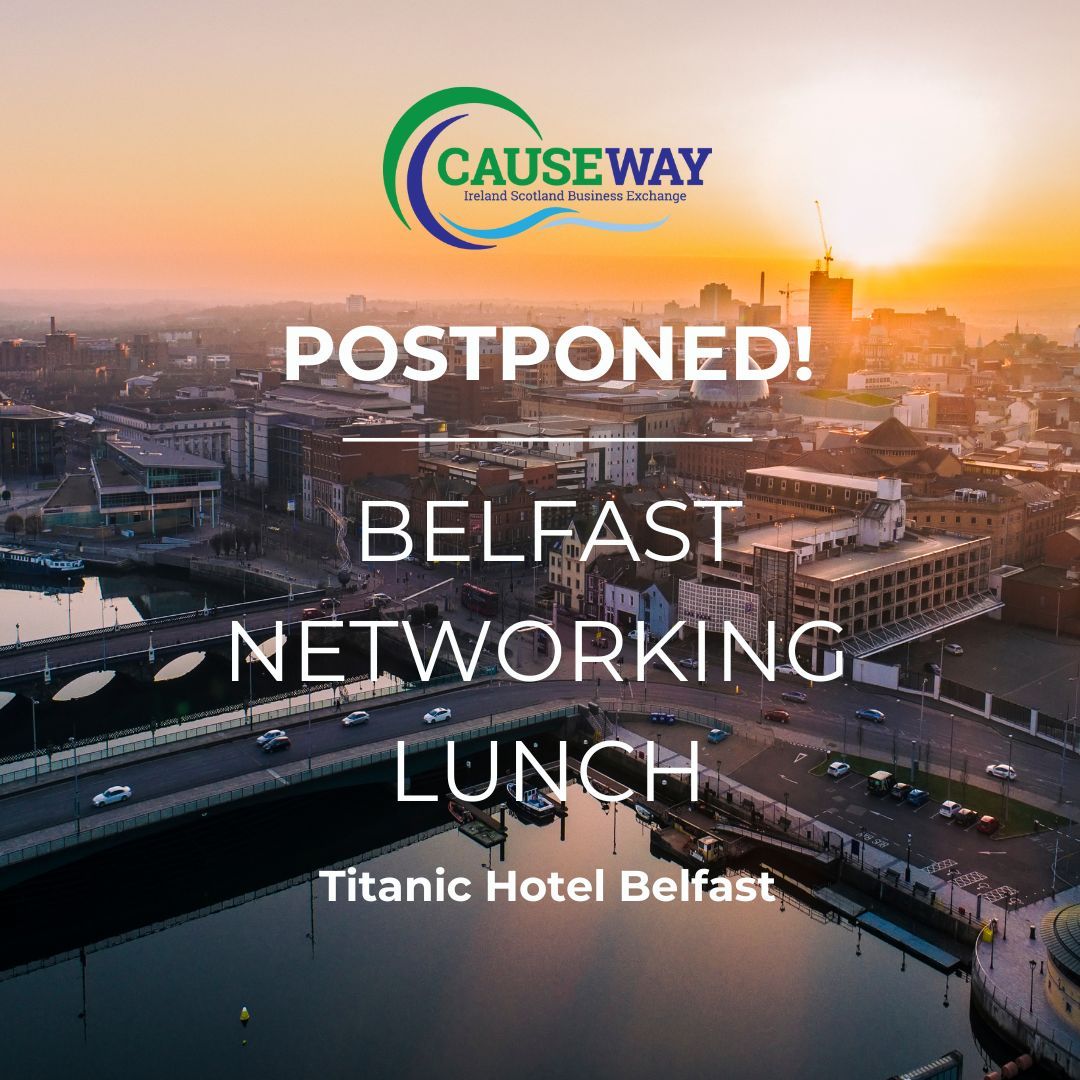 CausewayXchange (@causewayxchange) on Twitter photo ⚠️ Due to the Red Weather Warning across Northern Ireland, we regret to announce that the Belfast Networking Lunch will not be going ahead as planned. The event has been postponed until late February. We apologise for any inconvenience.
Thank you for your continued support. 🌧️ ⚠️ Due to the Red Weather Warning across Northern Ireland, we regret to announce that the Belfast Networking Lunch will not be going ahead as planned. The event has been postponed until late February. We apologise for any inconvenience.
Thank you for your continued support. 🌧️