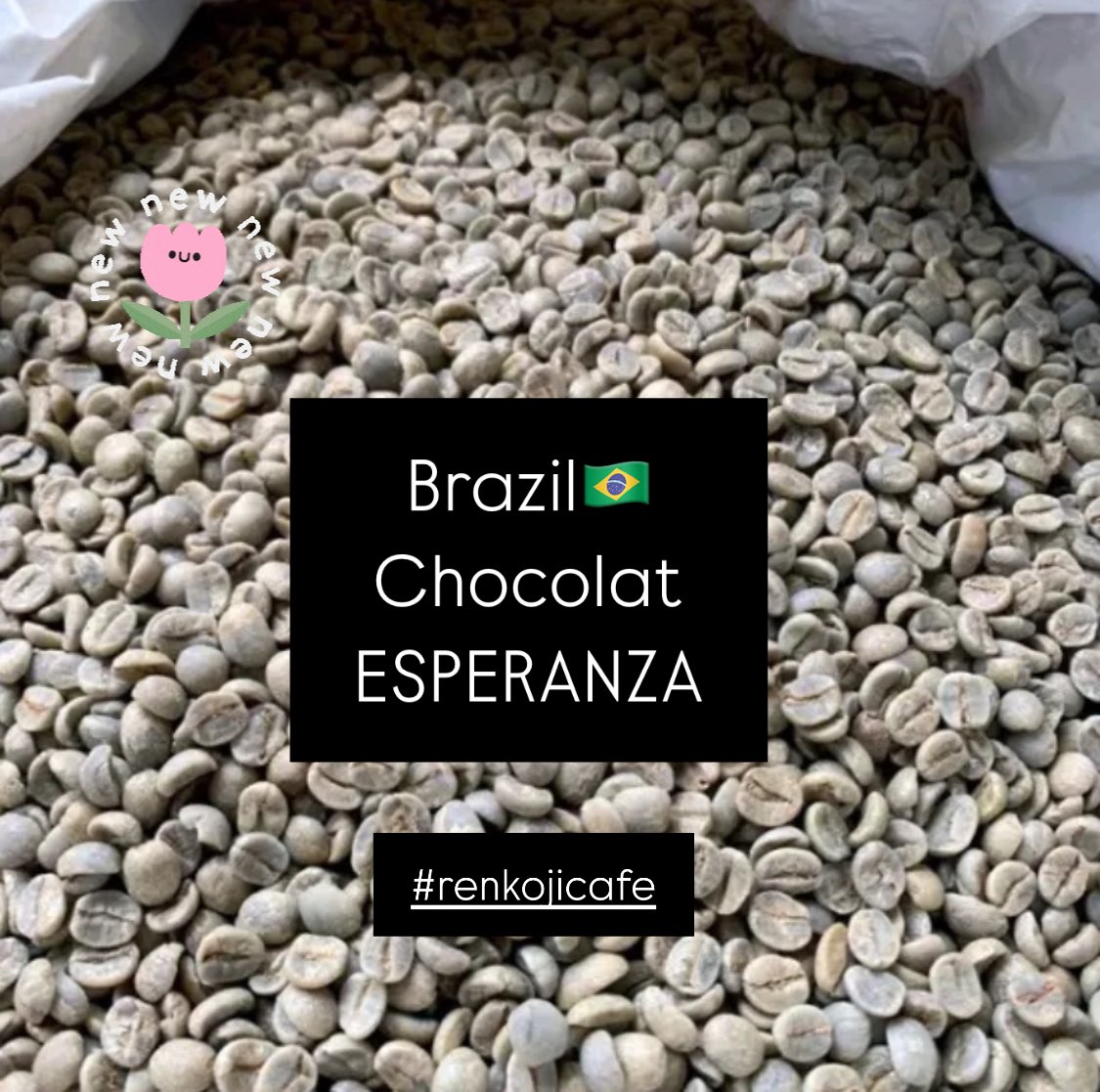 Renkojicafe1's tweet photo. こんばんは！
新しいお豆のご紹介です🤗
「ブラジル🇧🇷ショコラ
エスペランサ」100g-880円
ドリップパックは1pc-220円です。
ナッツやチョコレートのフレーバーが特徴の上質な☕️✨甘いカラメル香をたっぷりお楽しみ下さい♪
ご注文はメッセージより💌
#enjoycoffee
#enjoylife 
#renkojicafe https://t.co/KDseNFSWAA