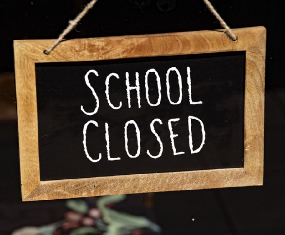 Our school will be closed tomorrow, Friday 24th,  due to the red weather warning. Be safe everyone ⚠️ ⛈️