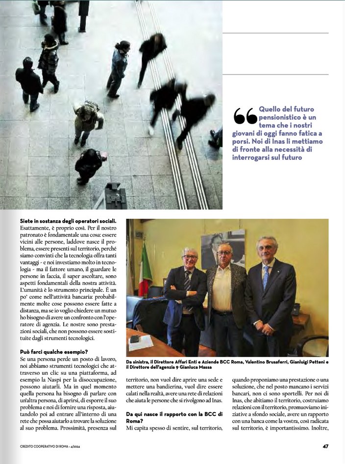 InasCisl's tweet image. Spiegare cosa sia un patronato, soprattutto ai giovani, può essere difficile. Incontriamo persone in difficoltà, le ascoltiamo e ne tuteliamo i diritti. Abitiamo il territorio per sostenere le persone.

Leggi l’intervista al Presidente @GigiPetteni sul magazine di @BCC_Roma