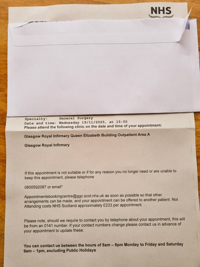 vidc29's tweet photo. After 54 weeks, waiting on an appointment, I then had to wait another 5 weeks for a scan, today I received a "follow-up" appointment.. https://t.co/SA8IdJdgzk