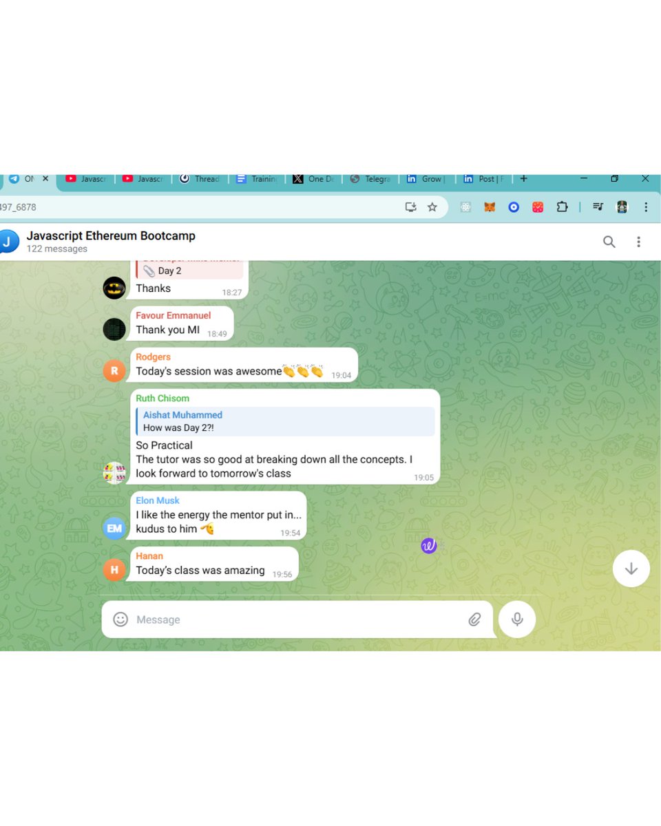 _one_dev's tweet image. Day 02 recap from our Javascript in Ethereum bootcamp where we dived into #ethersjs and #remixide.
What are you waiting for? You can still join the class!
Click the link below to start learning👇
bit.ly/one-dev-javasc…
