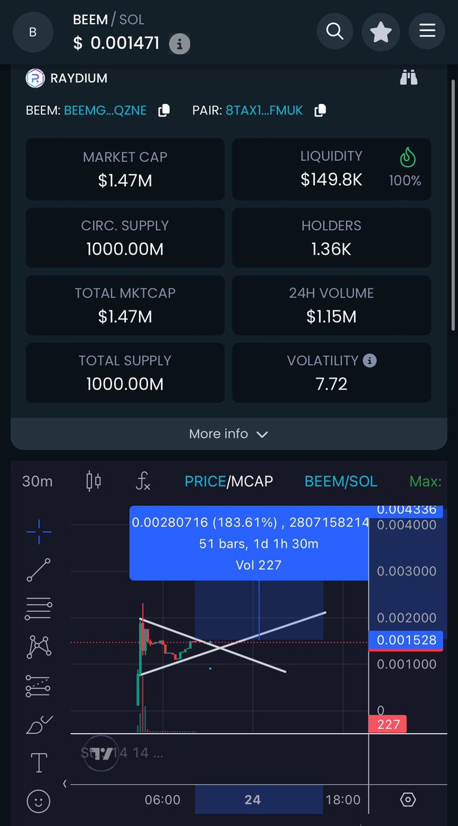 Take a look at #BEEM 👀

In a time when Big Tech is king, a few visionaries step up to bring things back into balance.

The $BEEM serves as the weapon &amp; its battlefield is decentralised holographic communication.

Come and join the Rebellion. The future is on $BEEM 🔥