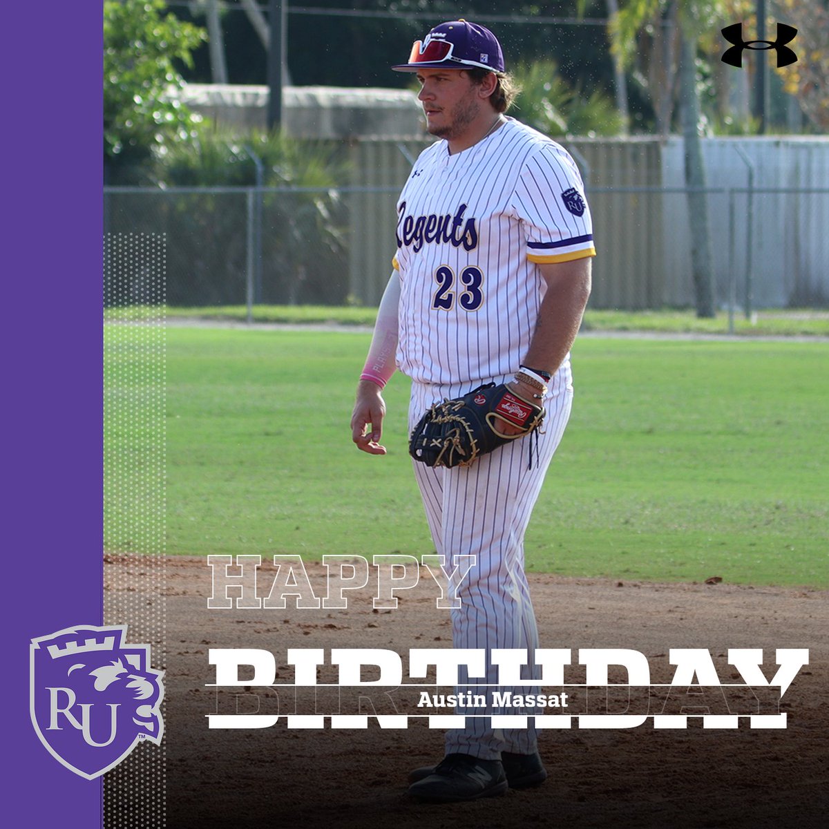 RegentBaseball's tweet photo. Regent Baseball would like to wish Junior First Baseman Austin Massat a Happy Birthday! https://t.co/0lHtgA3CfF